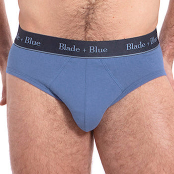$30 2Xist Underwear Men's Blue Dream Solid Modern Fit Low Rise Briefs Size  XL 