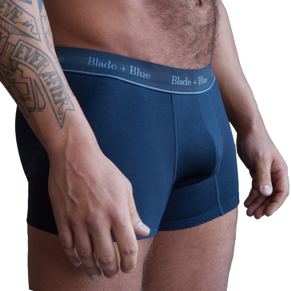 Mens Blue Knit Underwear Made in USA – Blade + Blue