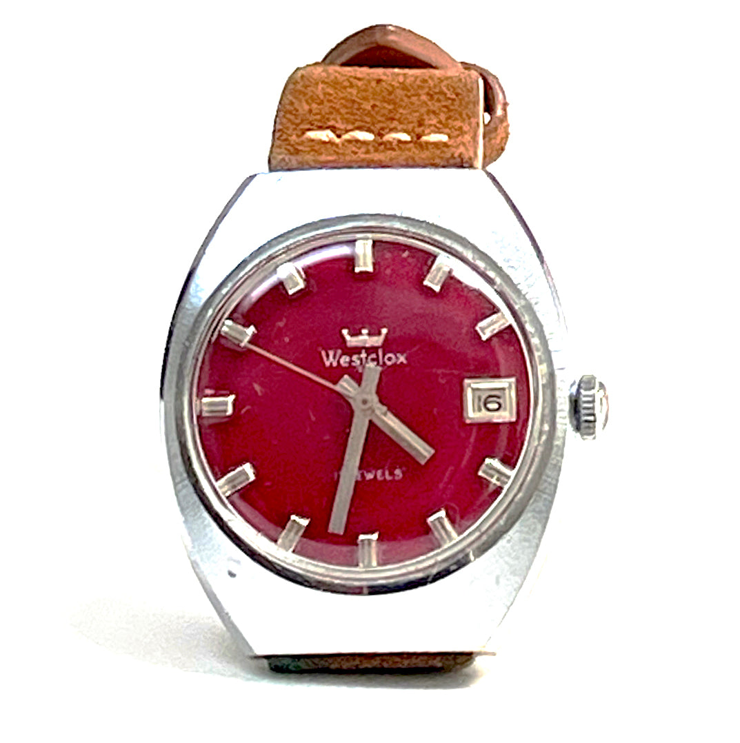 Vintage Westclox Red Dial Watch