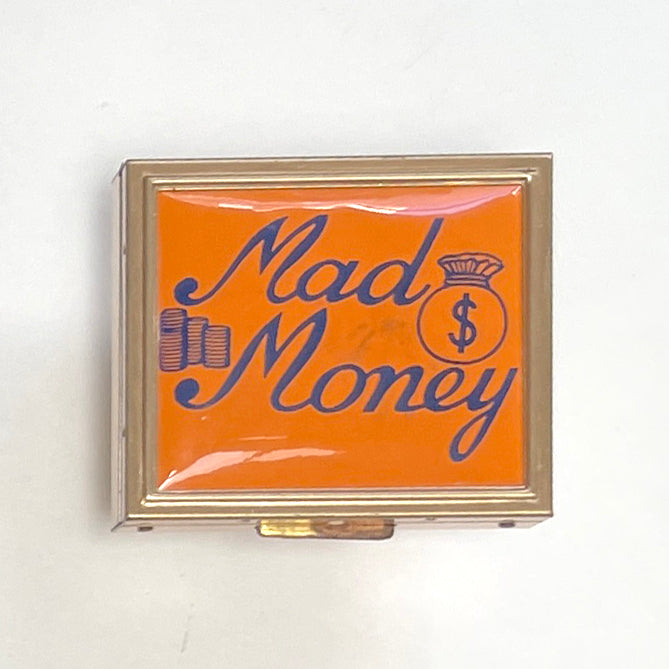 Vintage Mad Money Metal Coin Holder