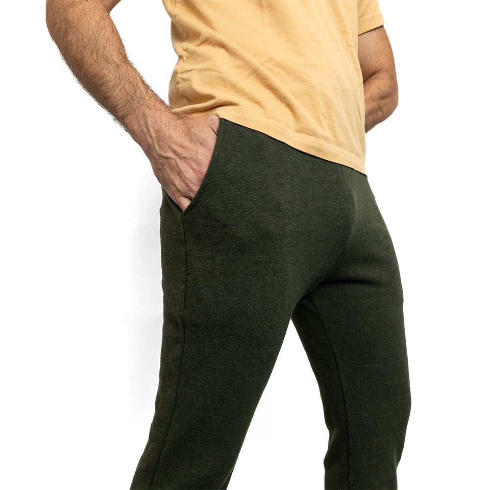 Dark Army Green Heather Hugger Jogger Sweatpants