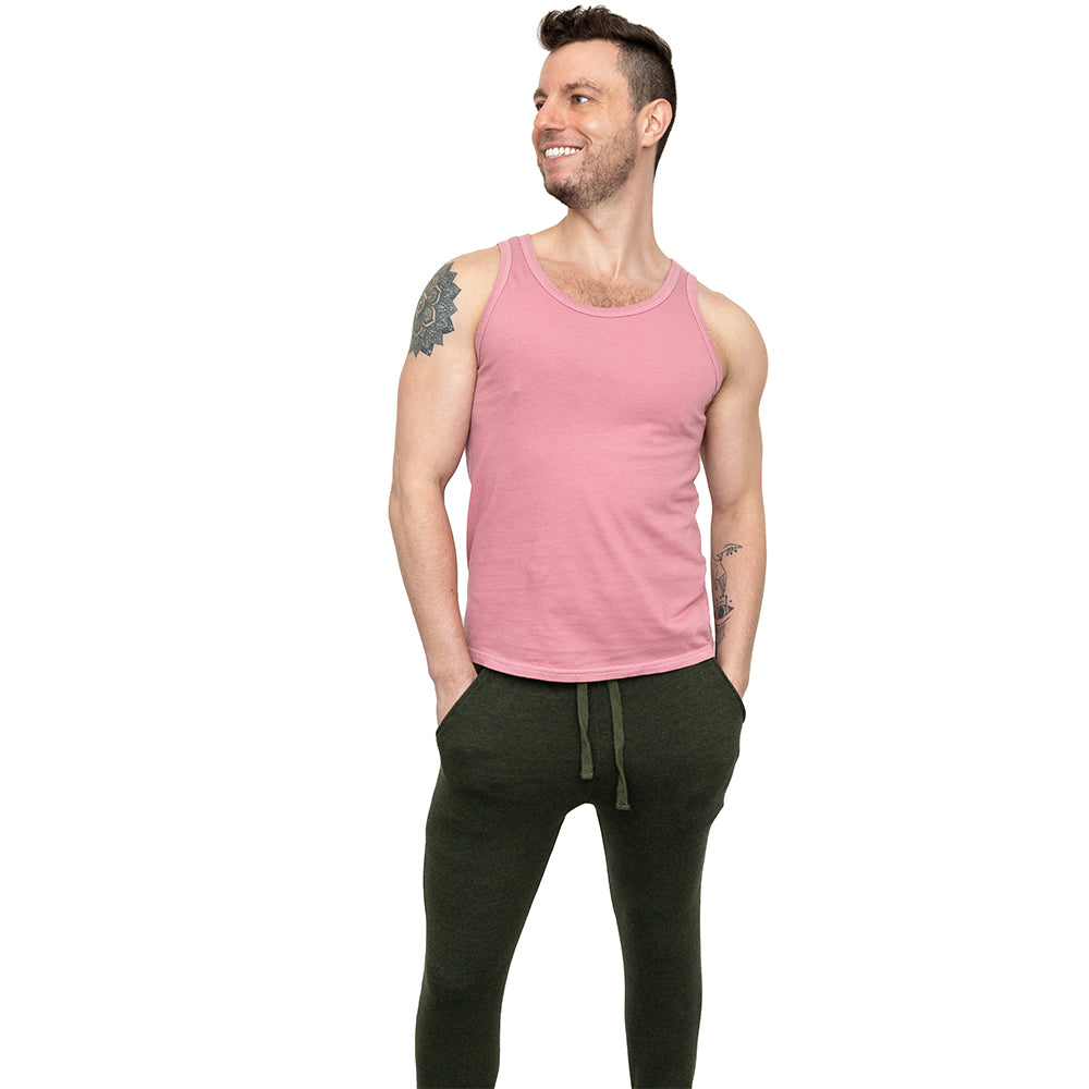 The &quot;Bruiser&quot; Cotton Tank Top in Spring Pink