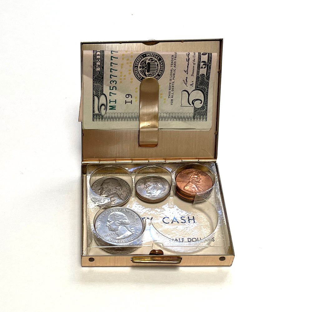 Vintage Mad Money Metal Coin Holder