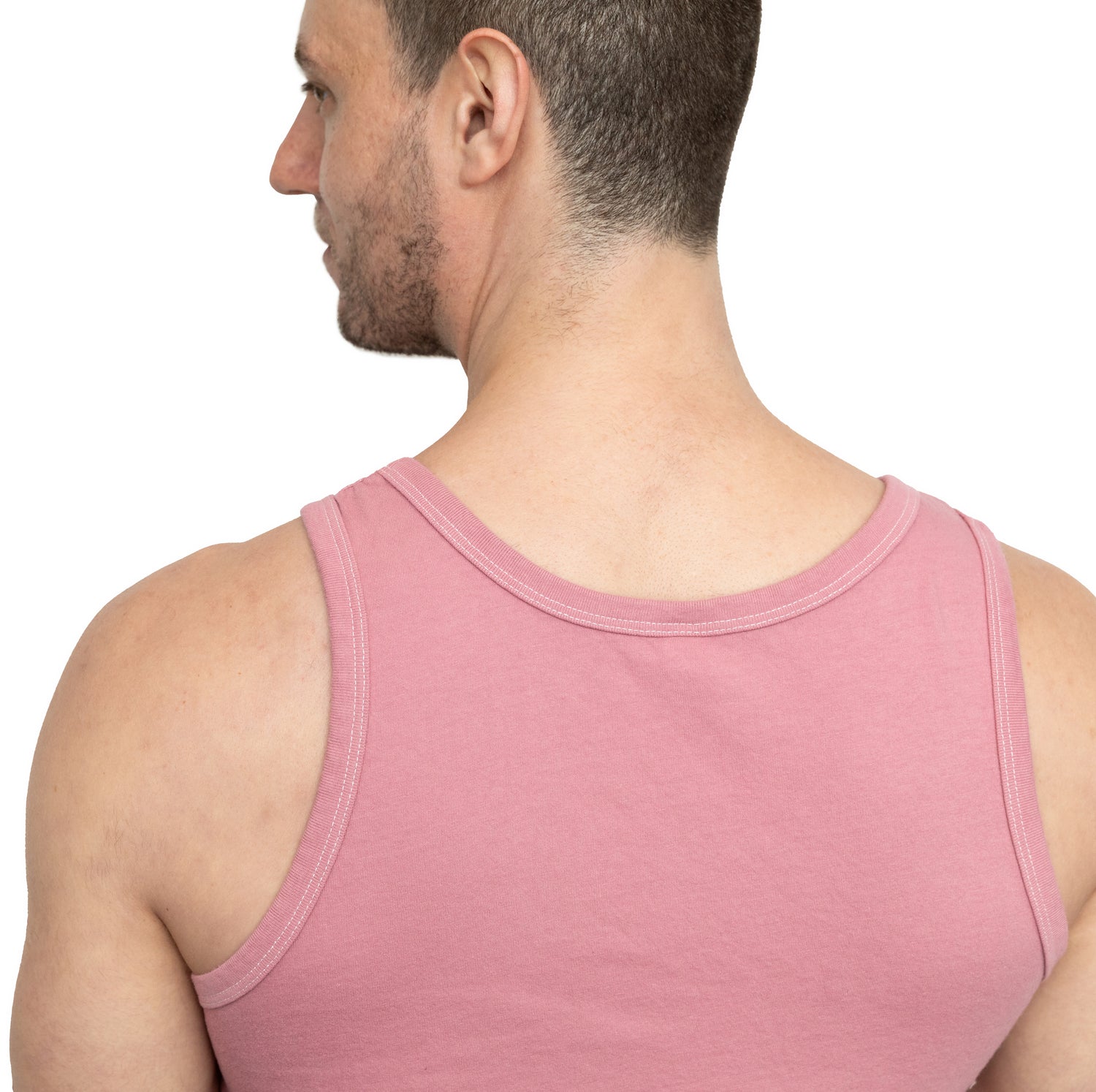 The &quot;Bruiser&quot; Cotton Tank Top in Spring Pink