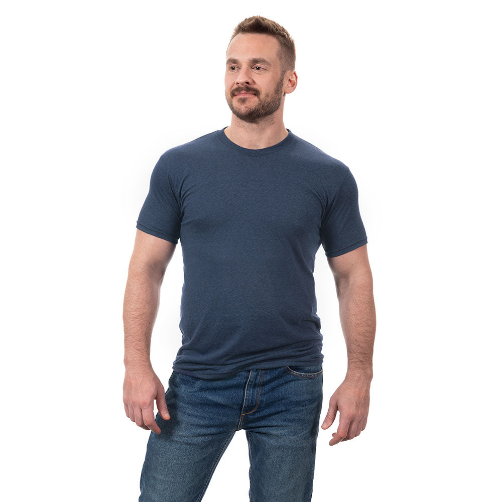 Steel Blue Heather Tri Blend T-Shirt