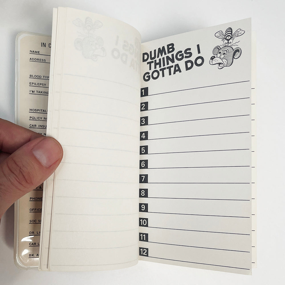 Vintage Dumb Things I Gotta Do Notebook