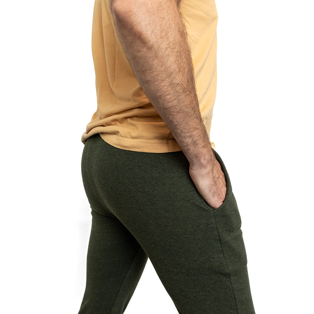 Dark Army Green Heather Hugger Jogger Sweatpants