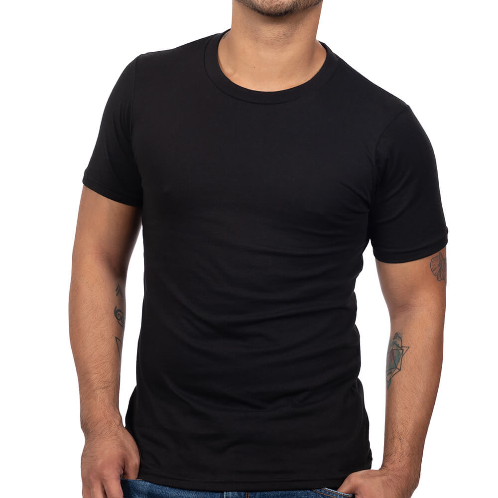 Black Cotton T-Shirt