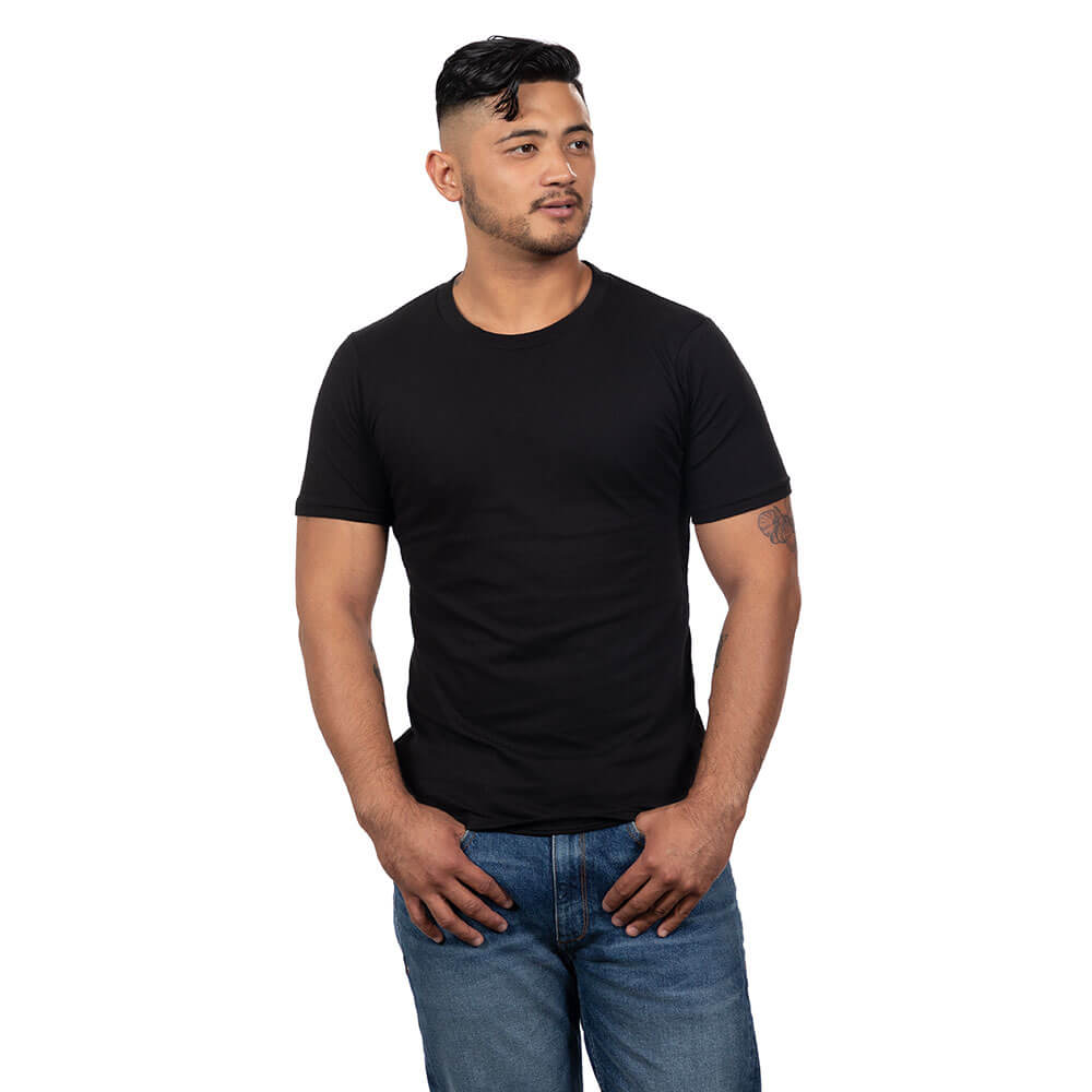 Black Cotton T-Shirt