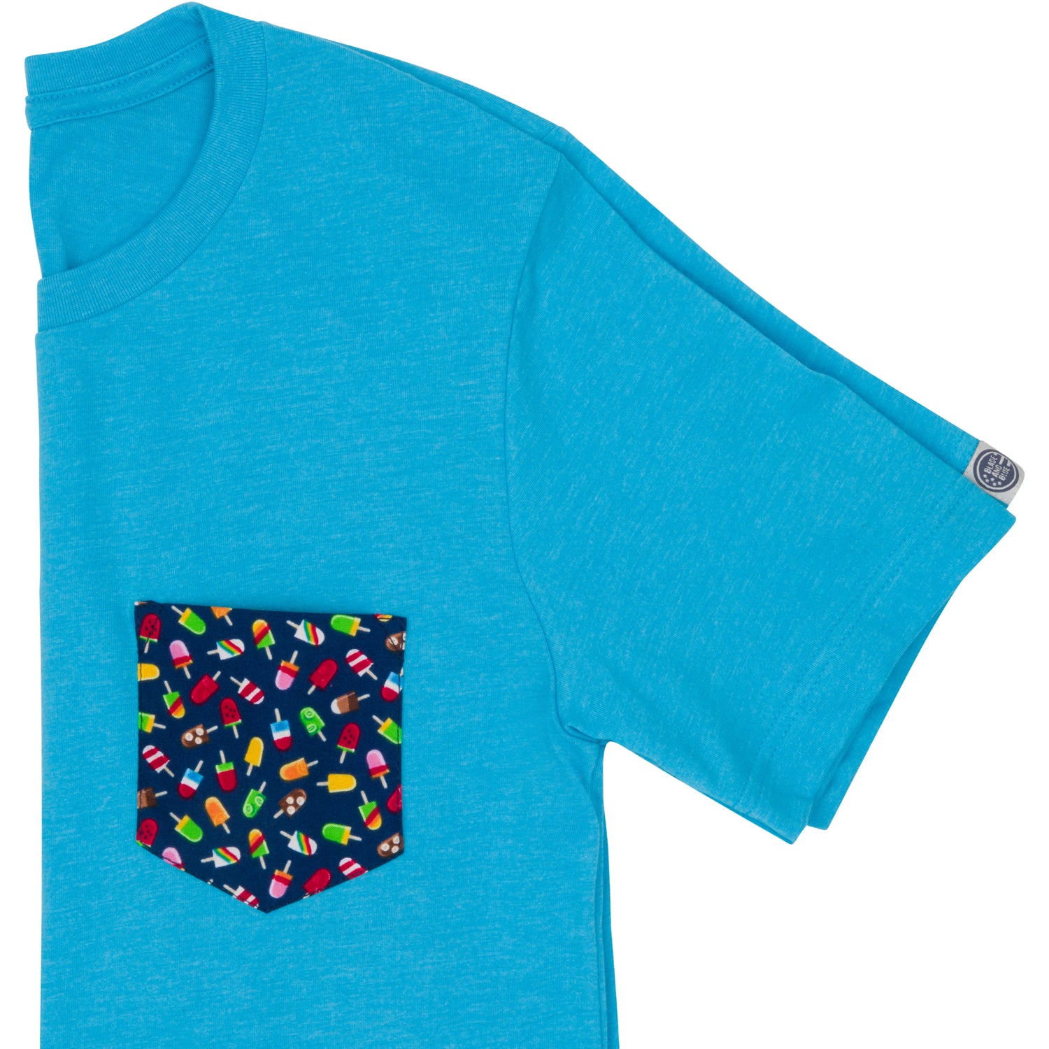 Aqua With Boardwalk Ice Pops Pocket T-Shirt