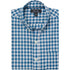 GORDON Short Sleeve Shirt in Blue & White Gingham Check