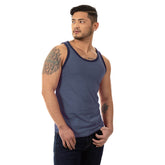 Stone Blue Tri-Blend Varsity Tank Top