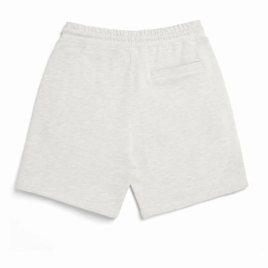 Organic Cotton 5&quot; Gym Sweatshort in Silver Heather