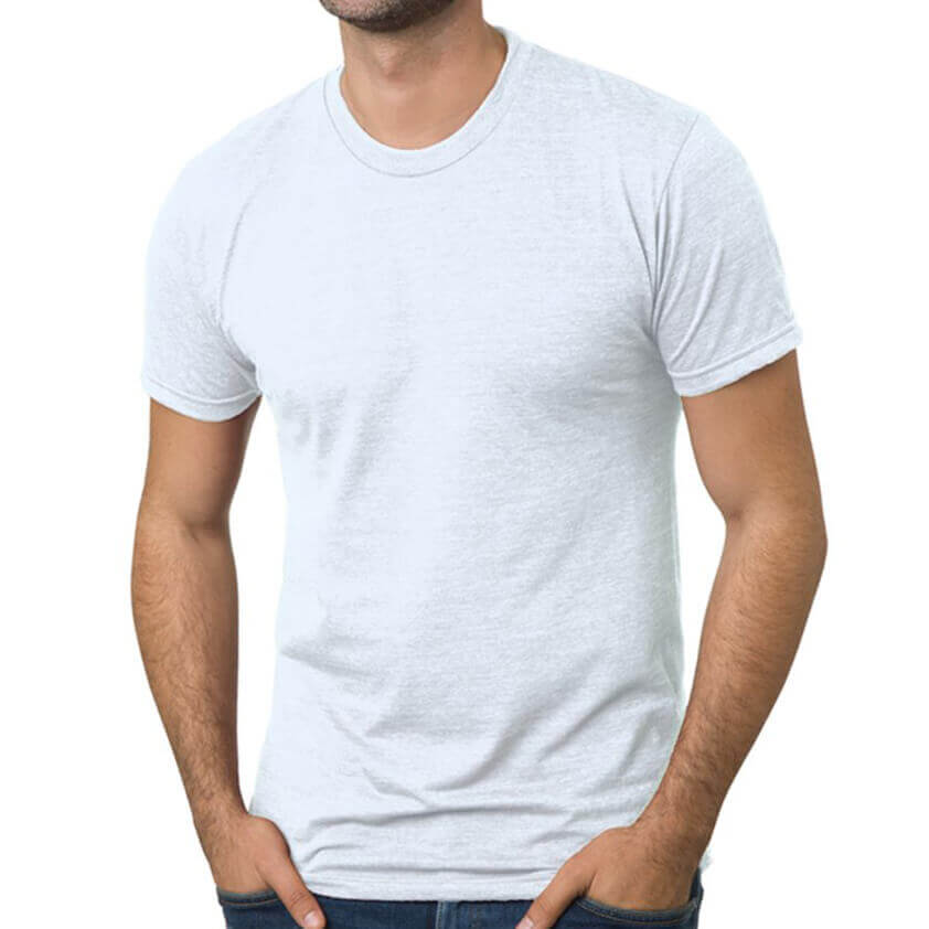 White Heather Tri Blend T-Shirt