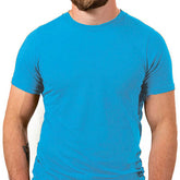 Aqua Blue Cotton T-Shirt