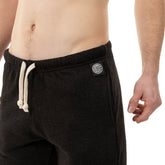 Black French Terry 5" Varsity Sweat Shorts - Made In USA