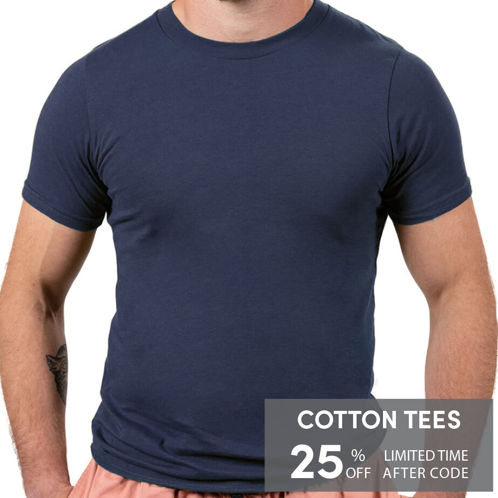 Navy Blue Cotton T-Shirt