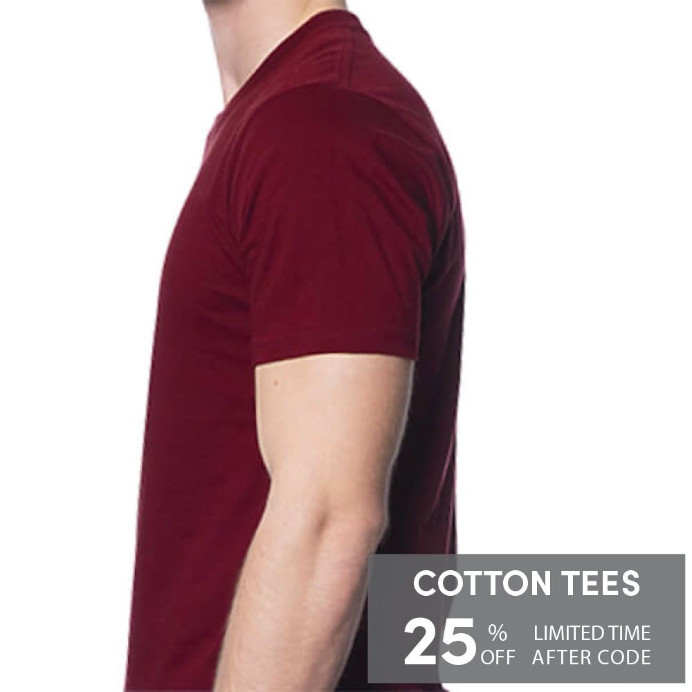 Burgundy Wine Cotton T-Shirt