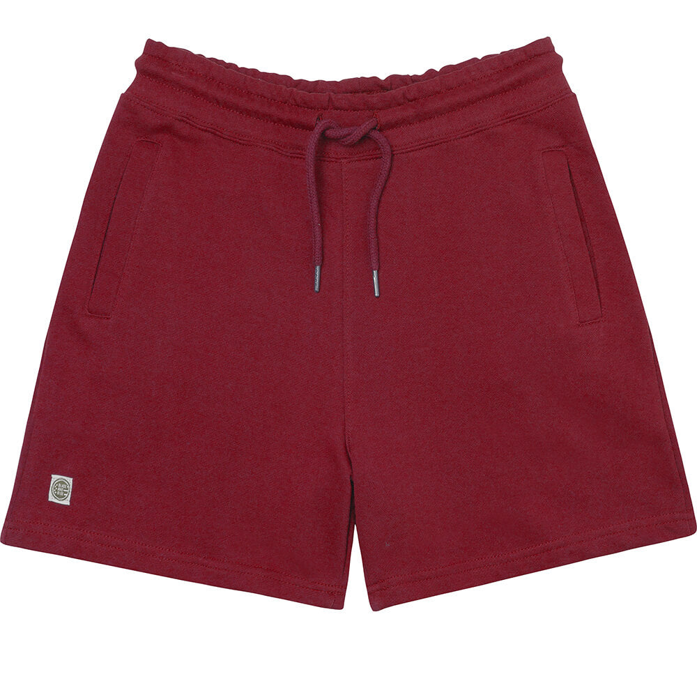 Organic Cotton 5&quot; Gym Sweatshort in College Burgundy