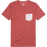 Clay Red Heather With Sweet Cherry Pocket T-Shirt