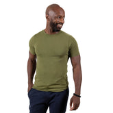 Olive Green Cotton T-Shirt