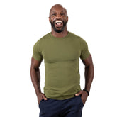 Olive Green Cotton T-Shirt