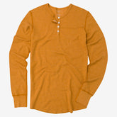 Gold Baby Thermal Long Sleeve Henley Shirt