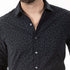 GOODEN Long Sleeve Shirt in Tonal Navy Dragonfly Print