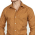 ROLLIE Long Sleeve Shirt in Camel Traditional Japanese Wave Print