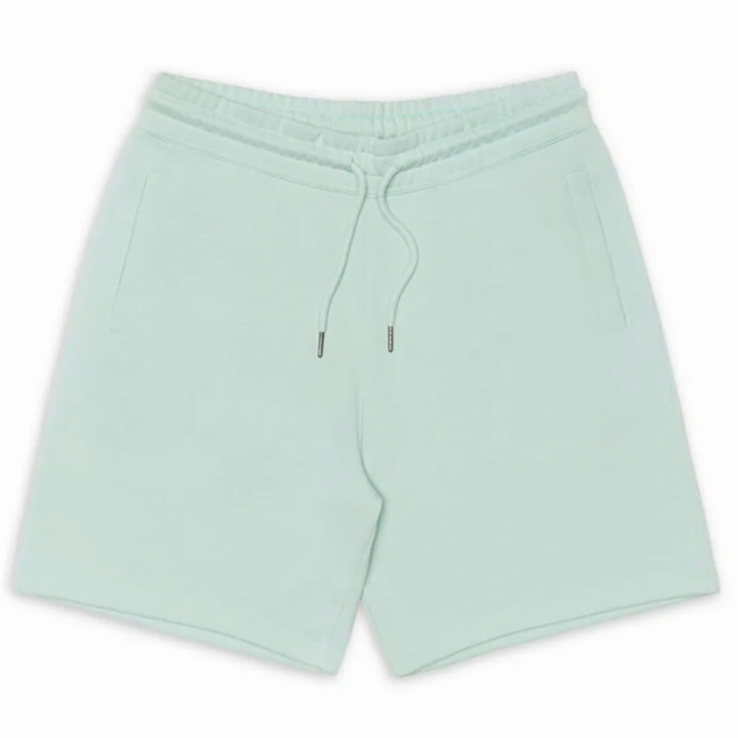 Organic Cotton 5&quot; Gym Sweatshort in Mint Green