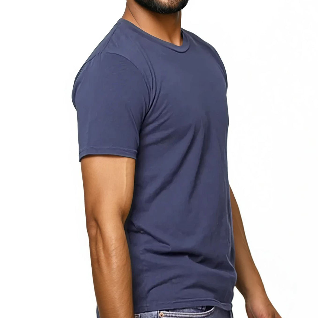 True Blue Pigment Dyed Cotton Classic Short Sleeve Tee - Made In USA