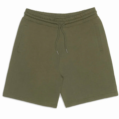 The 100% Organic Cotton 5&quot; Gym Sweatshort in Military Olive