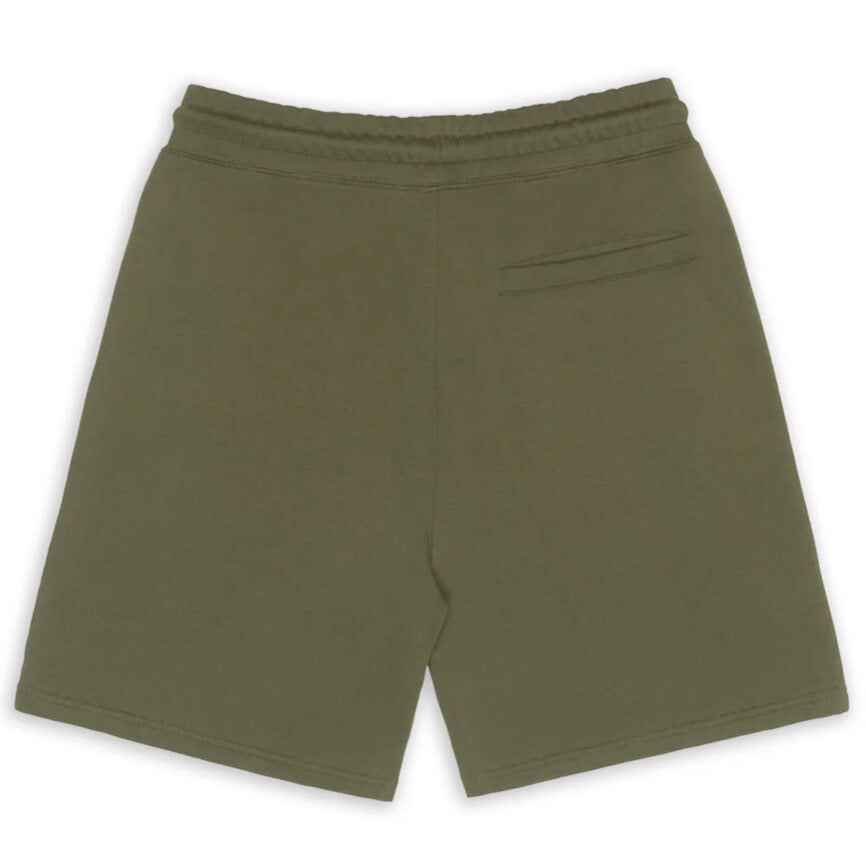 Organic Cotton 5&quot; Gym Sweatshort in Military Olive