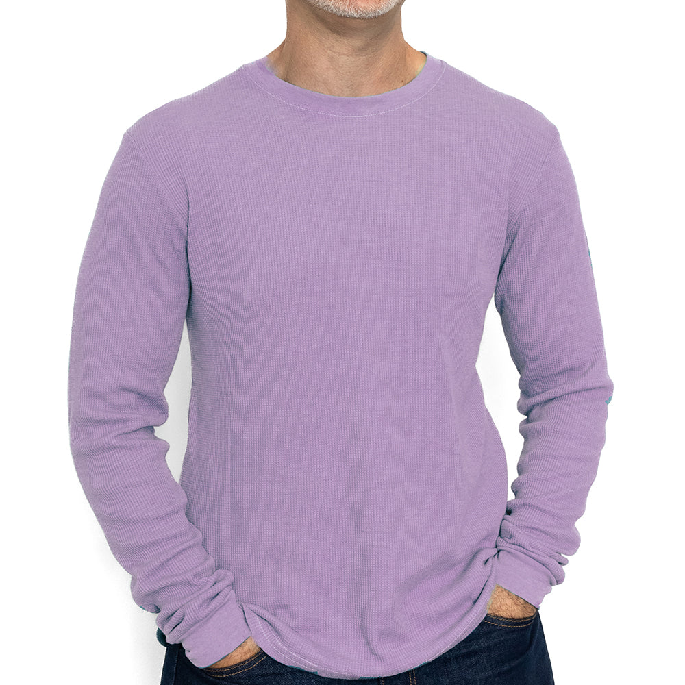 Lilac Purple Heather Baby Thermal Long Sleeve Shirt