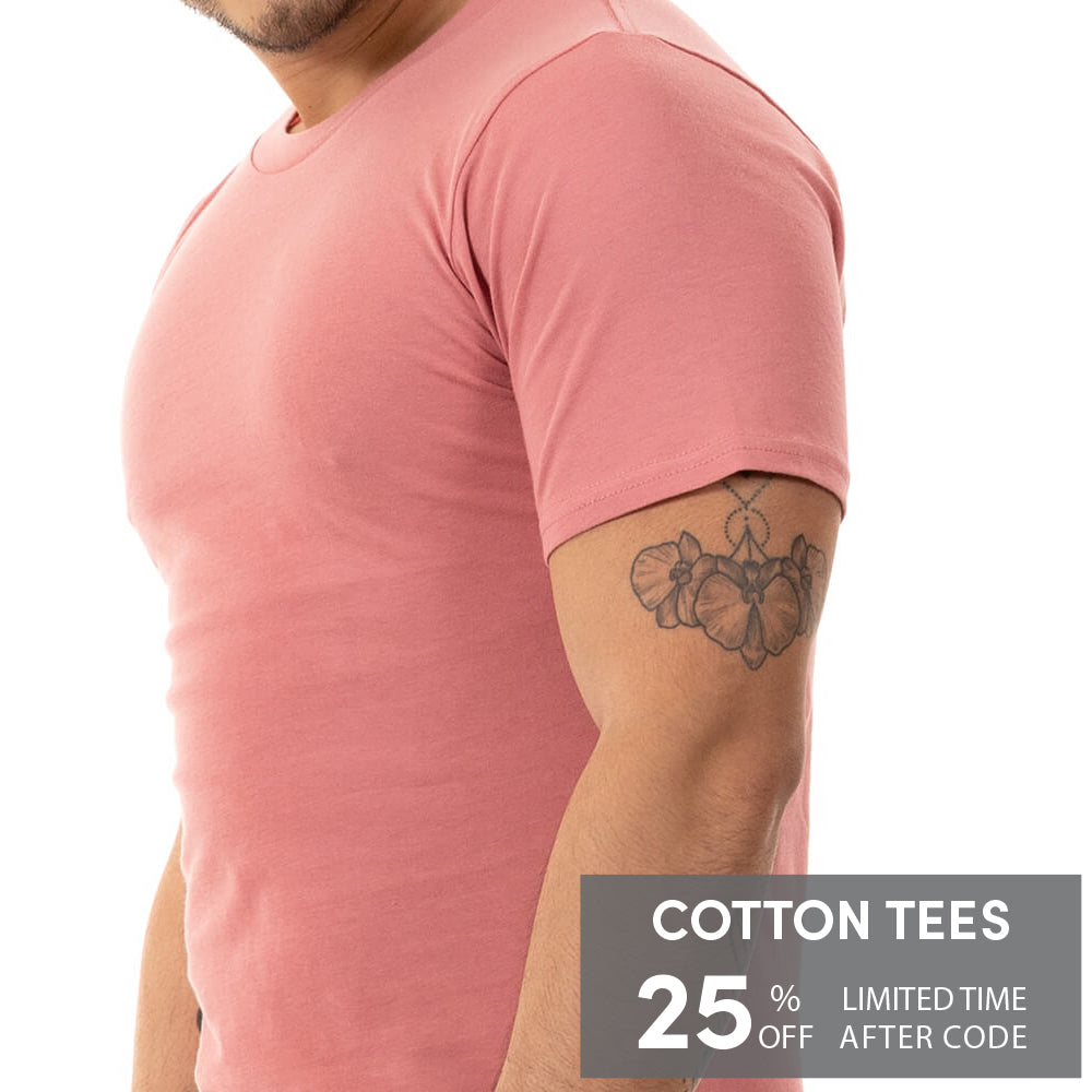 Pink Rose Cotton T-Shirt