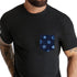 Black With Blue-Black Japanese Shibori Pocket T-Shirt