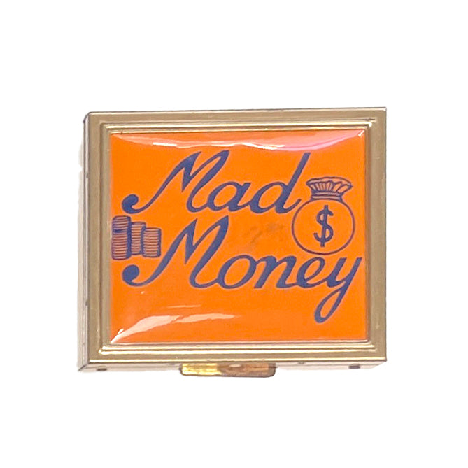 Vintage Mad Money Metal Coin Holder