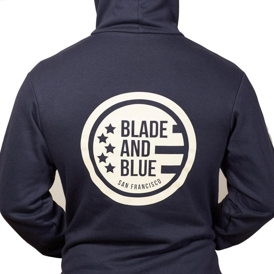 Navy Hoodie Fleece Sweatshirt Made in USA – Blade + Blue