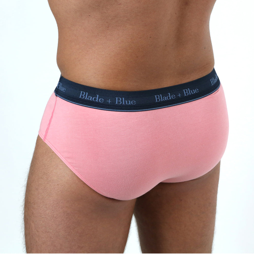 Mens Pink Brief Underwear Made in USA – Blade + Blue