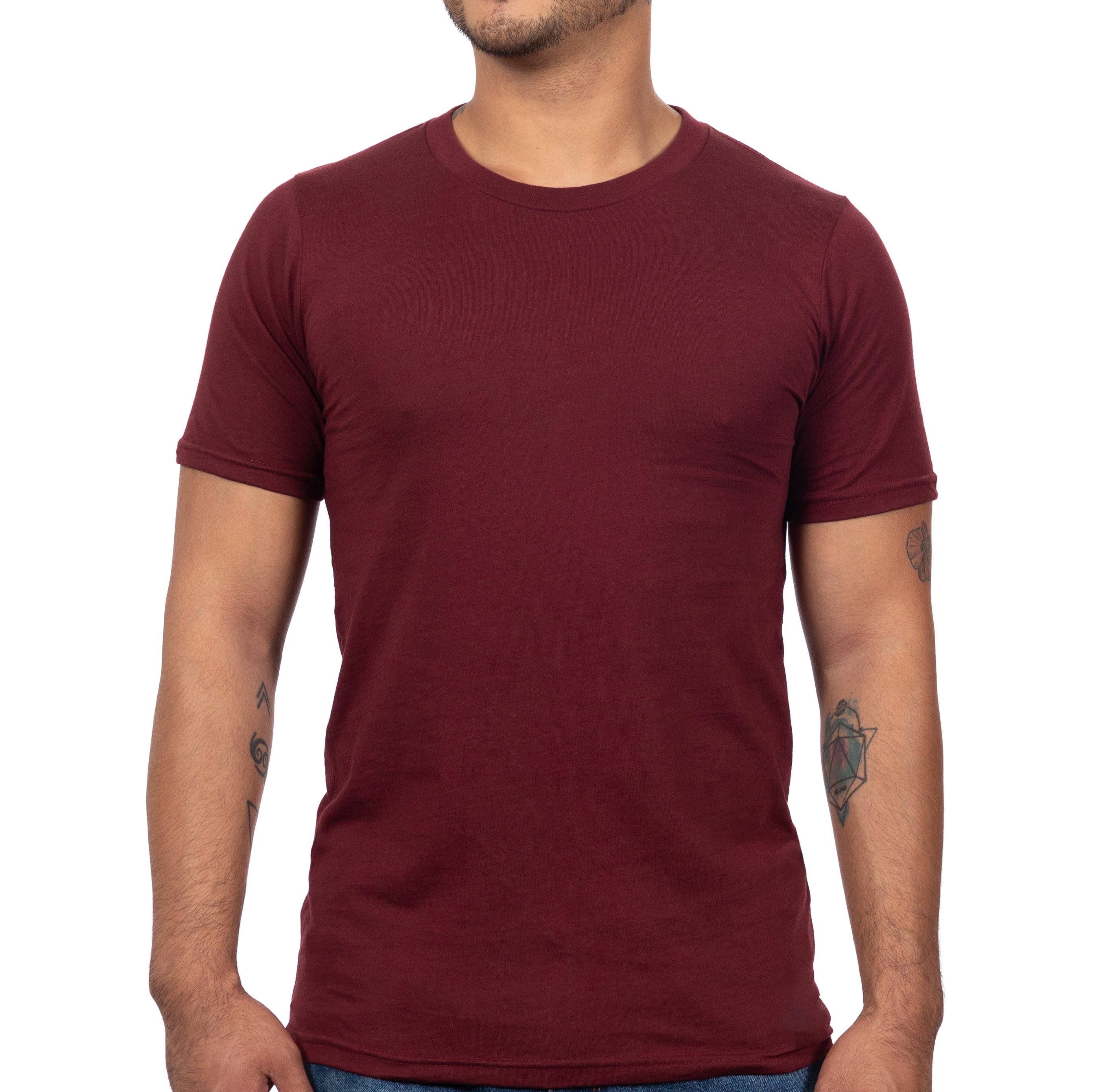 Burgundy Wine Cotton T-Shirt