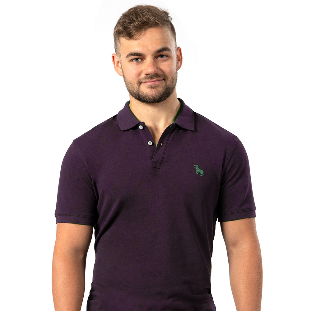 Dark purple polo clearance shirts