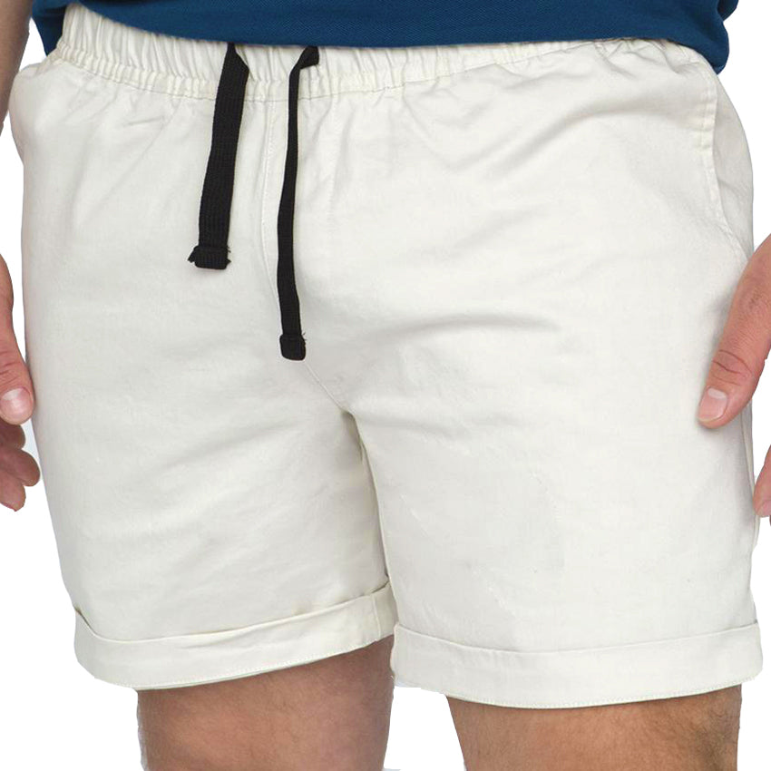 Light Blue Cotton Stretch Twill Shorts - Made in USA